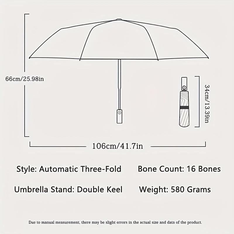 Umbrelă automată mare cu 32 de nervuri, umbrelă pliabilă portabilă rezistentă la vânt, umbrelă cu protecție UV, umbrelă impermeabilă și rezistentă la vânt