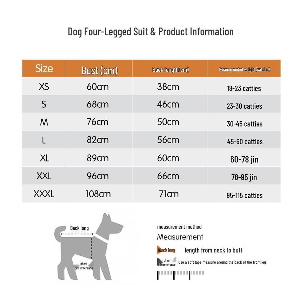 Full Coverage Summer Anti-Shedding Dog Suit for Large Breeds with Open Crotch Design