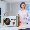 Portable Retro Bluetooth Speaker, High Sound Quality, Blue, Abs