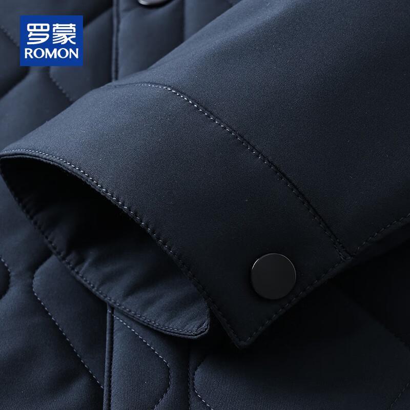 ROMON Men's Autumn/Winter Mulberry Silk Padded Casual Jacket