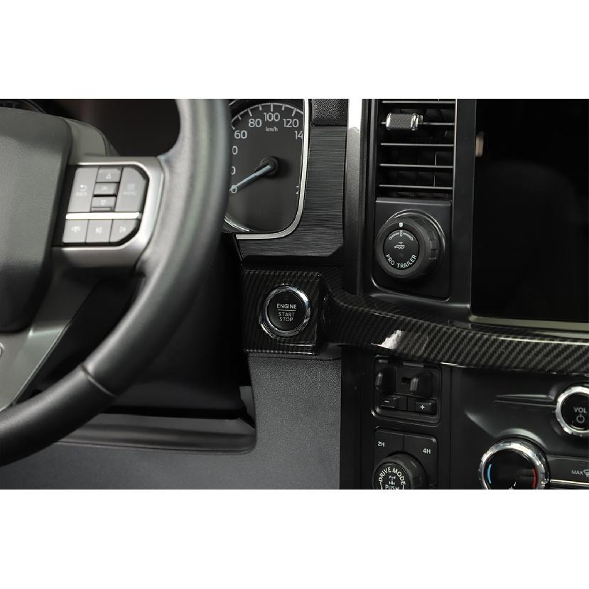 Car Center Console Dashboard Decoration Trim Strips Stickers for Ford F150  2022 2023 Interior Styling Mouldings