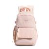 Schoolbag backpack Japanese solid color junior high school campus class backpack light college style large capacity student schoolbag