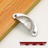 Antique Bronze Semi-Circular Handle for Cabinets: Punch-Free, Classic Design for Kitchen, Shoe, or Medicine Cabinets