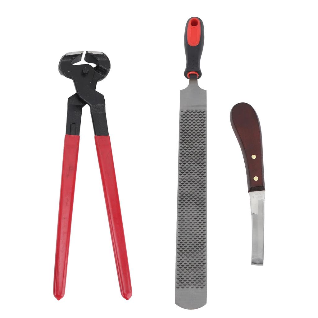 Hoof Repair Tool Kit Steel Double Sided File Hoof Trimmer Tool Kit for Horses Cattle Sheep Donkeys