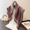 Polka Dot Printed Scarf Women's Spring and Summer Thin Imitation Silk Square Scarf Fashion Versatile Shawl Scarfs Headscarf