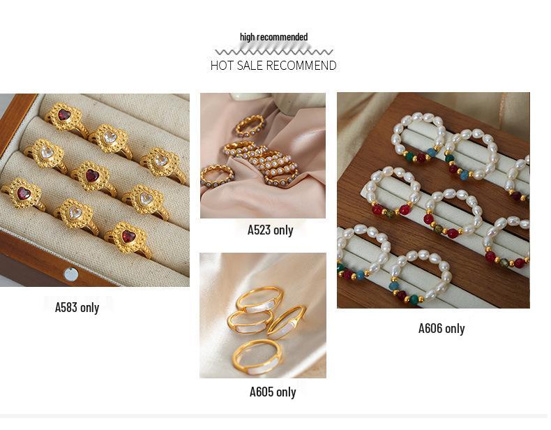 Hong Kong Retro Heart-Shaped Peach Earrings: 18k Gold, Titanium Steel, Lightweight, Colorfast for Women.