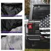Black White Vintage American Flag Spare Tire Cover Protectors Weatherproof Dust-Proof For Fit For Jeep Wrangler RV, SUV, Truck Travel