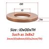 5-10Pcs Pure Copper Gasket Thickness 2mm ID 21/22/23/24/25mm Sealing Gasket Flat Ring Seal Solid Purple Copper Gasket Hardware