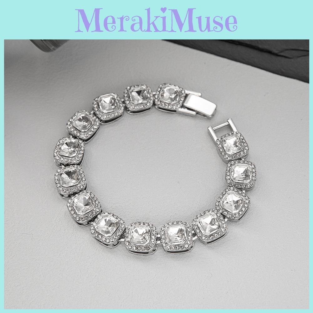 Titanium Steel Minimalist Hand Jewelry Cubic Zirconia Geometric Shape Everyday