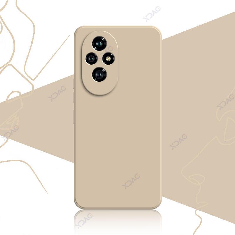 Mobile Phone Case for Honor 200 Pro Honor200 200Pro 5G 360 Soft Luxury Square Liquid Silicone Back Cover Waterproof Bag