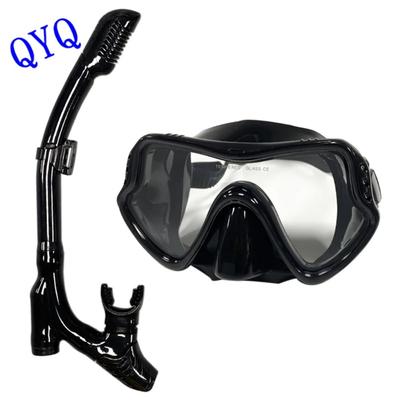 QYQ Diving Mask Professional Snorkel Diving Mask and Snorkels Goggles Eyeglasses Diving Swimming Easy Breath Tube Collection Snorkel Mask