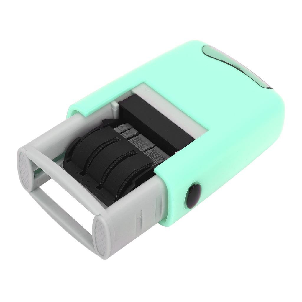 25x2.8mm English Date Stamp Clear Stamping Quick Drying Adjustable Date Stamp for Study Work Life