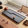 Wujin Stone Tea Tray with Embedded Drainage for Home and Office
