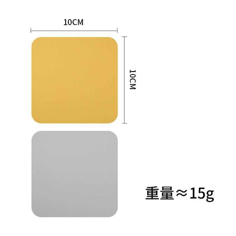 Nordic Style Simple PVC Western Food Mat Bowl Mat Thermal Insulation Mat PVC Mat Leather Double-sided Dining Mat Waterproof and Oil-proof Dining