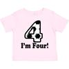 Inktastic 4 Year Old Soccer Party 4th Birthday Toddler T-Shirt Im Clothes Child