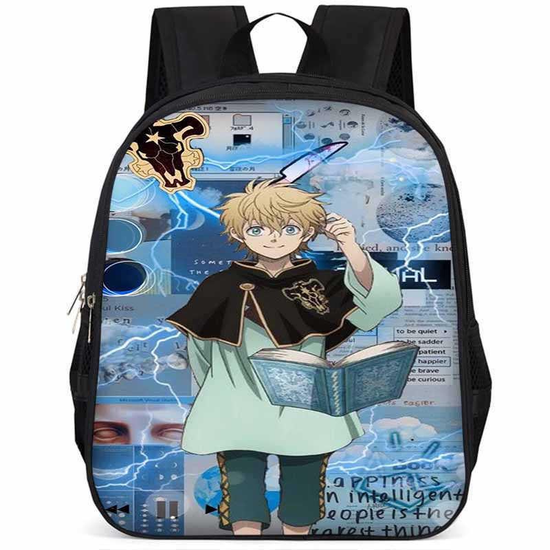Sac à dos Black Clover 15 pouces Grande capacité Léger Tissu Oxford Pour Enfants