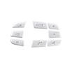 Aluminium Alloy Silver Car Steering Wheel Button Cover Trim Sticker For BMW 5 6 7 Series GT F01 F02 F06 F07 F10 F12