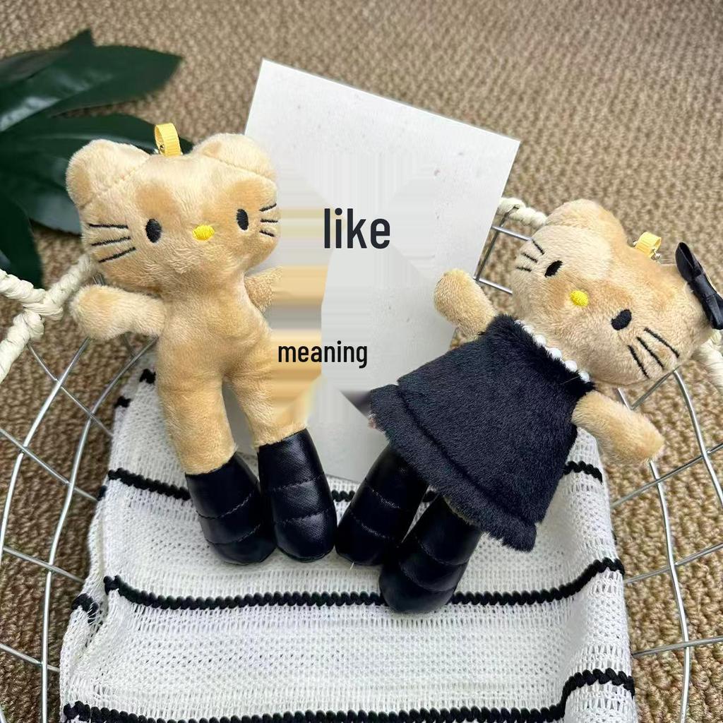 Sanrio Hello Kitty, Kuromi, and My Melody Plush Pendant Dolls - Apple KT Cat Design