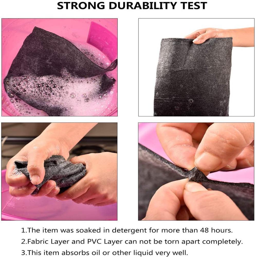 Absorbent Absorbent Shelf Mats Black Kitchen Cabinet Liner Under The Sink Mat  for Drips