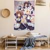 VIKAMA Cat Girl Tapestry Removable Wall Decal for Cat Girl Anime Perfect for Dorms and Bedrooms Ideal Gift for Anime Fans