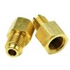 2PCS R134a Refrigerant Tank Adapter To R12 Fitting Adapter 1/2 Female To 1/4 Male Flare Adaptor Valve Core And Vacuum Pump