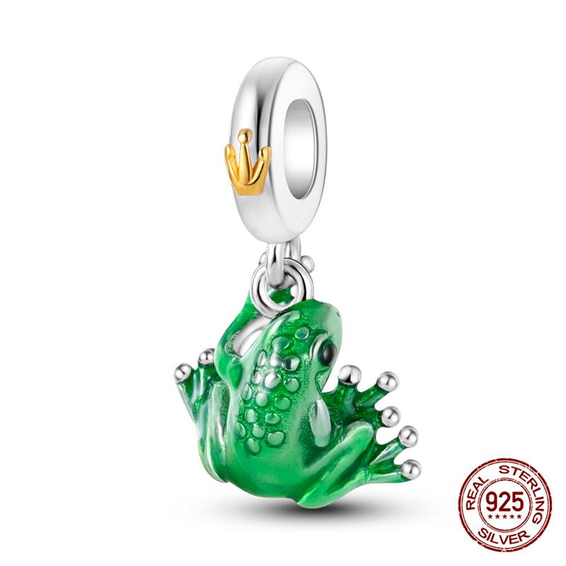 100% 925 silver Animal Series Bulldog Zebra Squirrel Charms Fit Original 925 Bracelet DIY Jewelry Making Women Gift