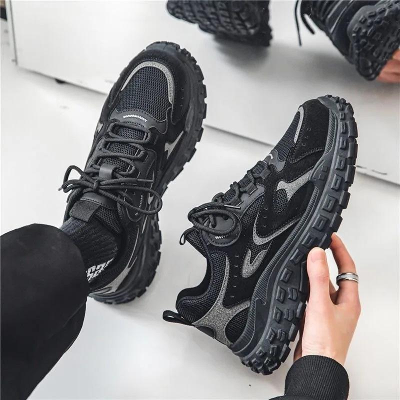 

Men Fashion Light Sneaker Summer Mesh Breathable Air Cushion Running Shoes Tennis Shoe High Quality No Slip Casual Sport Shoes 39 чёрный
