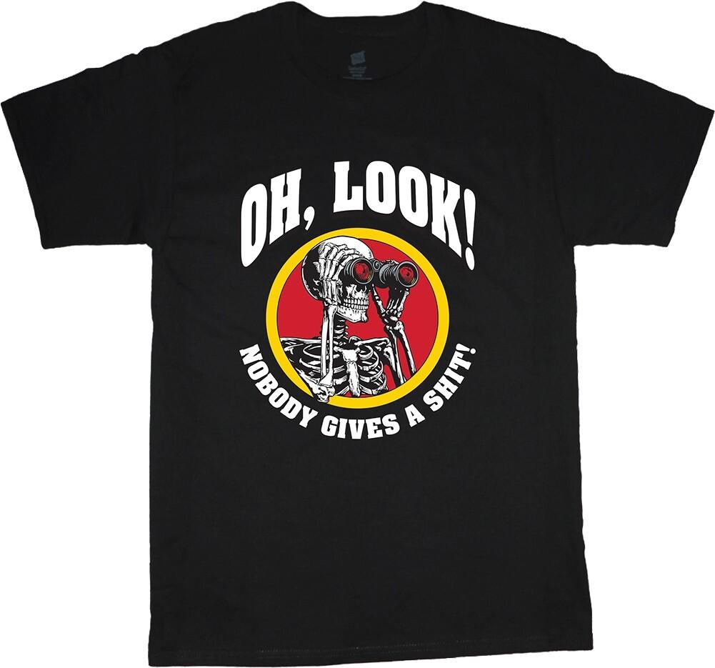 Funny Rude Offensive T-shirt For Men Graphic Tees Skeleton Funniest Tee Shirts S