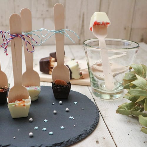 Daikoku Kogyo Co., Ltd. Wooden Spoons, Pack of 100 (14cm)