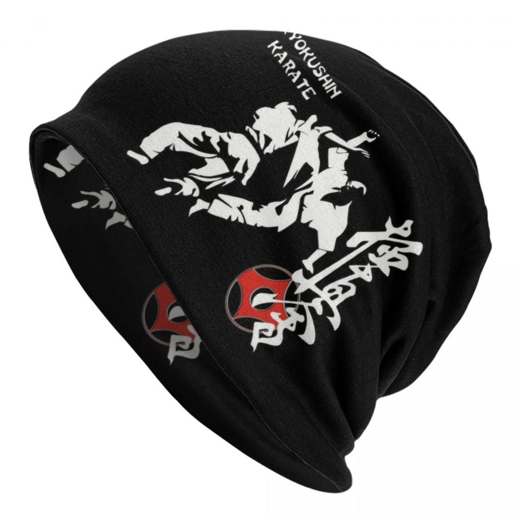 Kyokushi Karate Skullies Beanies Caps Unisex Women Unisex Fashion Winter Warm Knitting Hat Adult Martial Arts Bonnet Hats