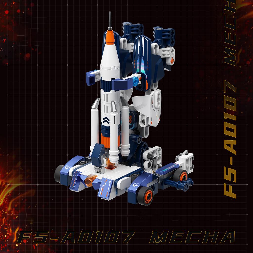 Jaki Aerospace Transforming Mecha Building Blocks Set Robot Model Assembly Toy Desktop Creative Ornament Boy'S Birthday Gift