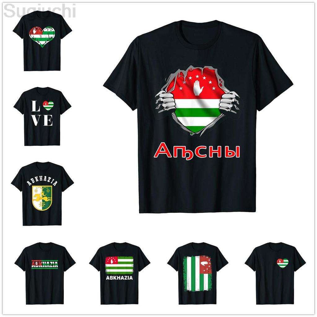 ZX 100 Cotton Circassian Abkhazia Flag of Abkhazia MEN WOMEN Hip Hop T Shirts Size XS5XL