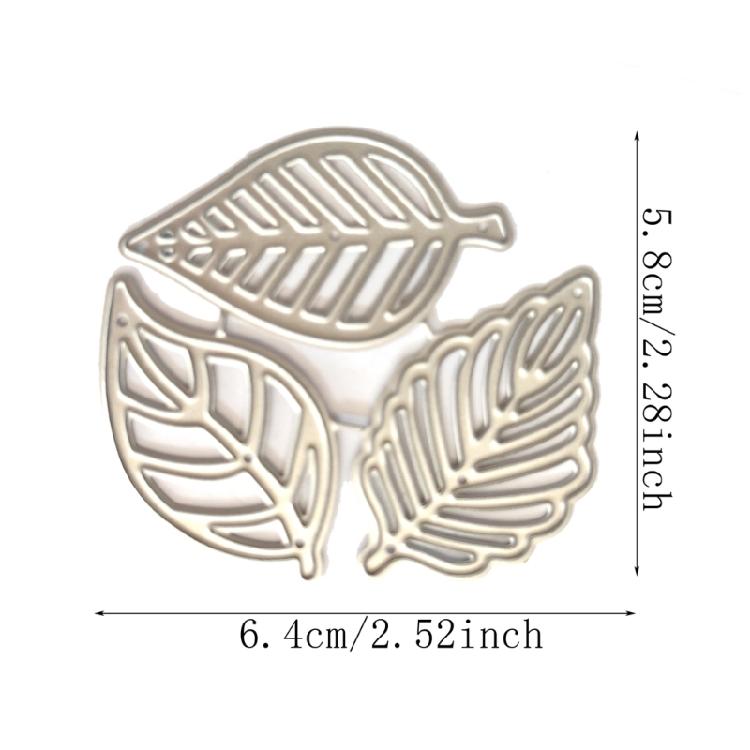 1Set Three Leaves Metal Cutting Dies DIY Stamps Embossing Scrapbooking