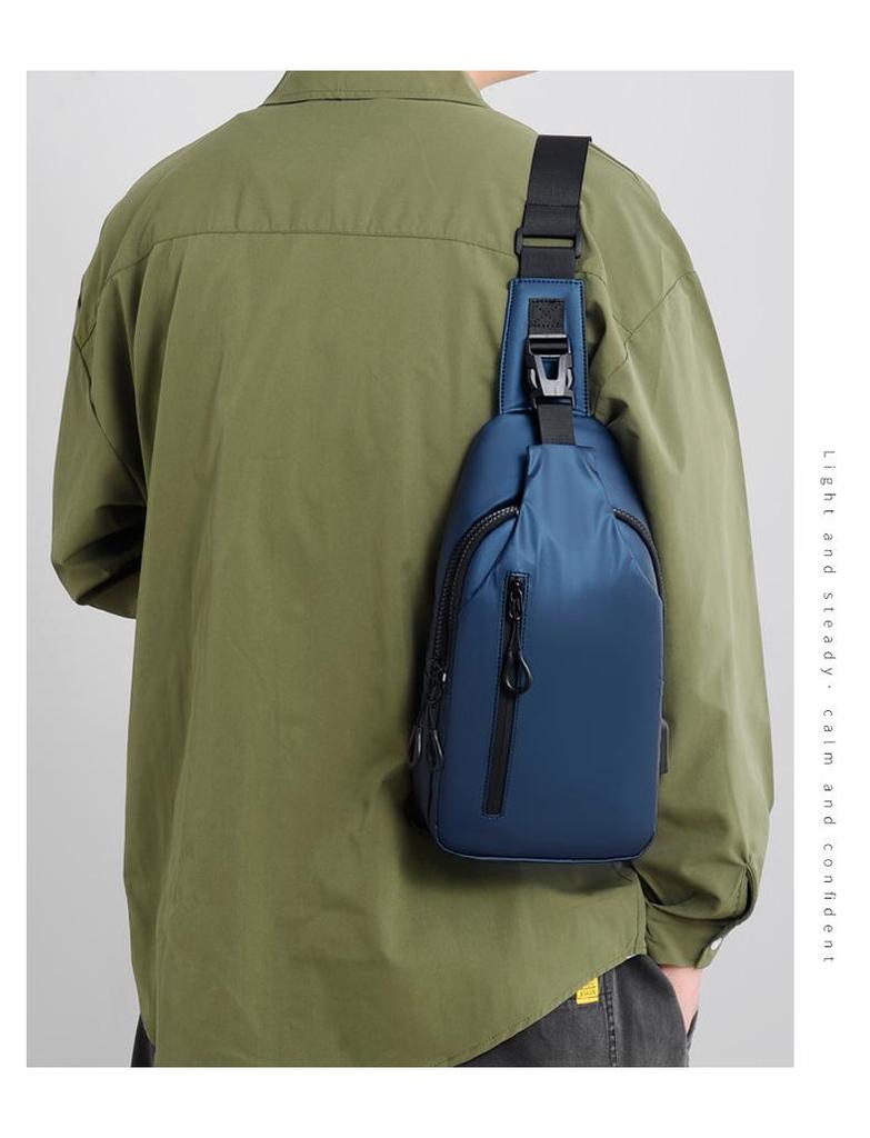 Men's Waterproof Business Chest Bag - Fashionable, Durable, and Travel-Friendly Crossbody Bag