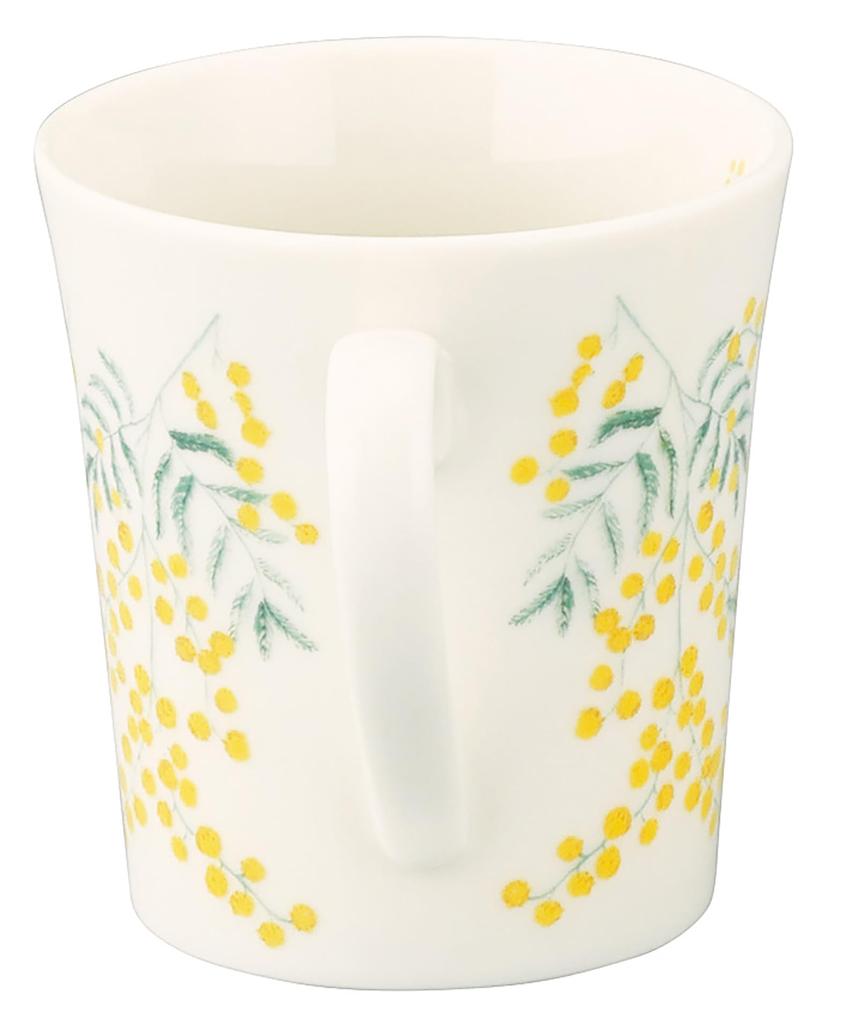 Yamaka Shoten X Mimosa and Pair of Mugs and Dinnerware by Hibiya A Perfect Day or Birthday Gift for Made In Product HIBIYA-KADAN "Flower Language