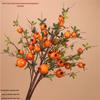 Dried Flower Arrangement with Artificial Persimmon, Pomegranate, and Ruyi Branches for Living Room Decor