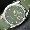 VINTAGE SEIKO 5 AUTOMATIC 6309A REFURBISHED JAPAN MENS GREEN WATCH A701733-5 R206c-a701733