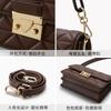 New Niche High-end Leather Small Fragrant Wind Rhombus Chain Underarm Small Square Bag Single Shoulder Messenger Bag Women's Bag
