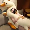 Simulated Big White Goose Doll Plush Animal Long Pillow For Children To Comfort Big Goose Pillow Duck Doll To Accompany Sleeping