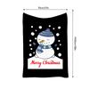 Tuniu Cute Snowman Plush Throw Blanket for Sofa Bed Bedroom Home Decor Gift Warm Soft Fleece Cover