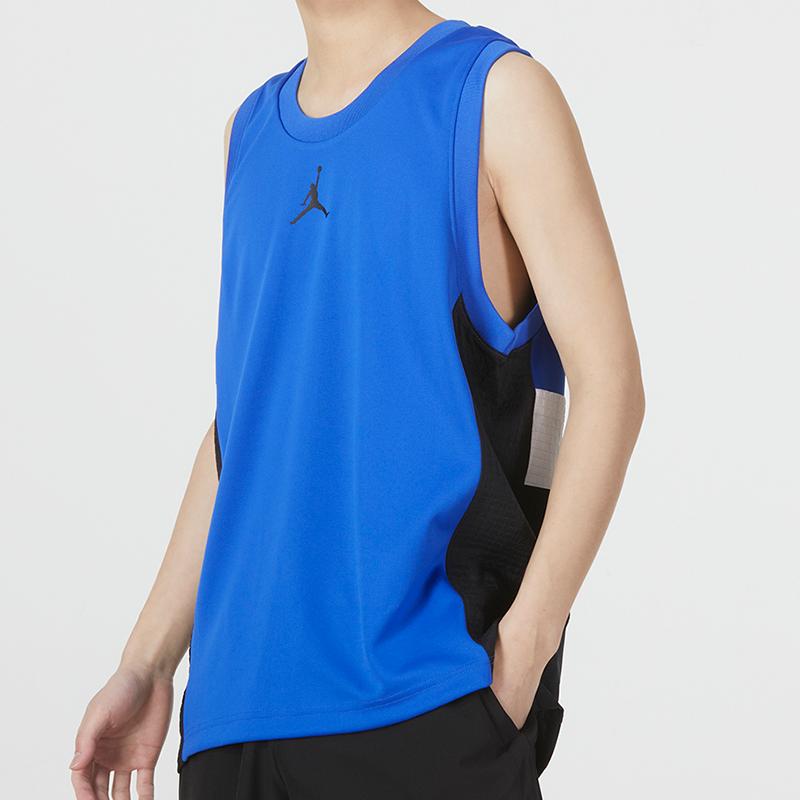 Jordan Colorblock Basketball Sports Casual Sleeveless Vest Men Tops Blue Black CZ4742-405