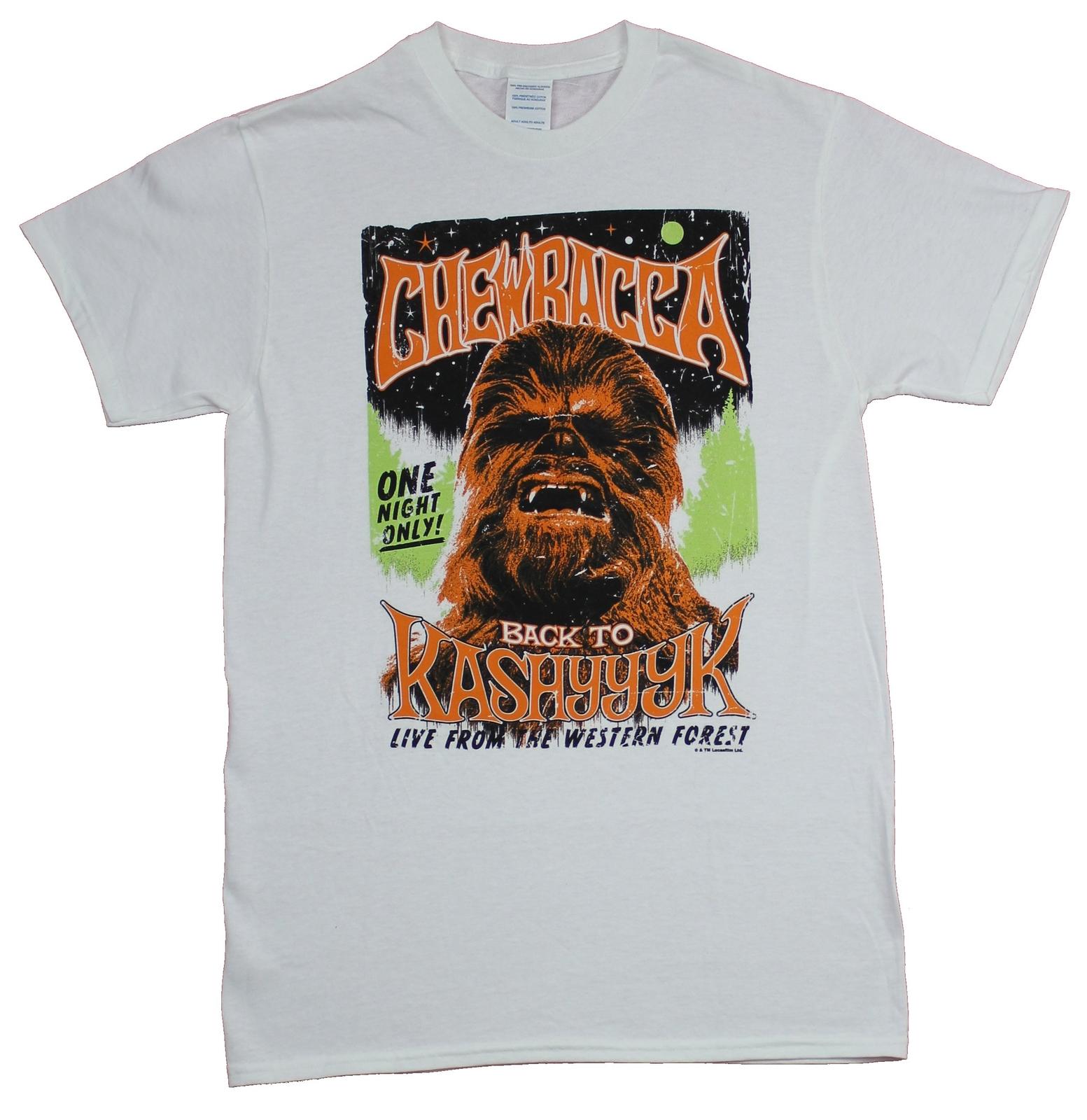 Star Wars Mens T-Shirt - Chewbacca Back to Kashyyyk Poster Image XL