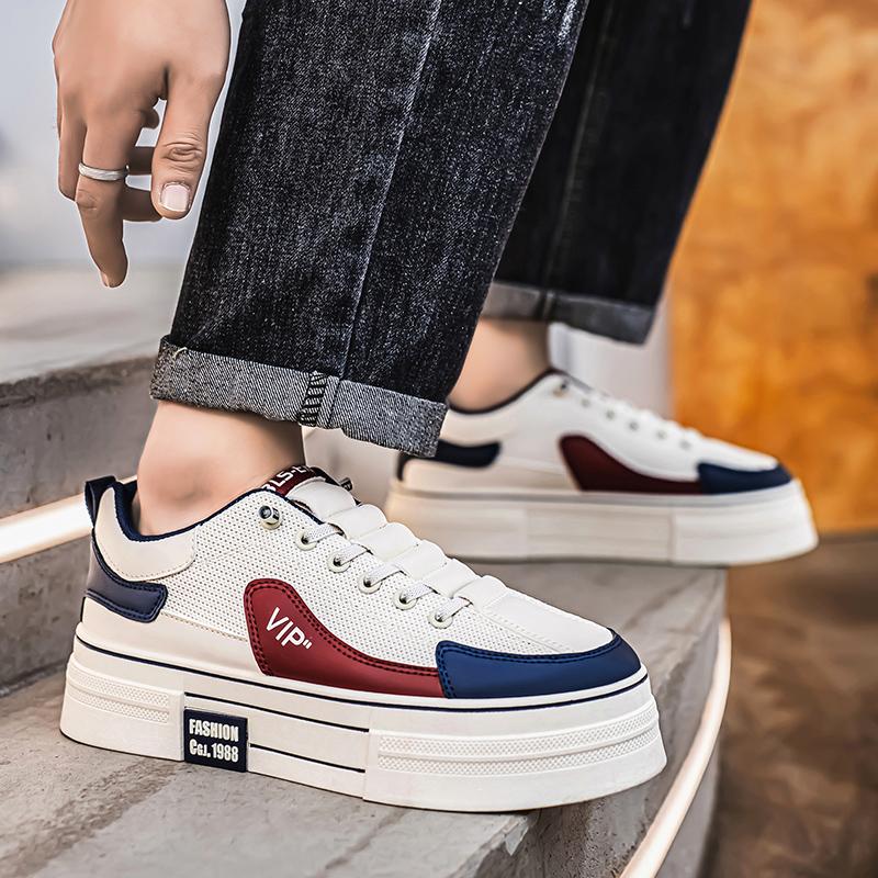 Herrenmode Casual Low Top Skateboardschuhe Jungen Bequeme Sneakers Männliche Studenten Trendy Weiche Sohle Klassisch Atmungsaktiv Fitnessstudio Rutschfest