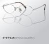 Old Money Retro Cat Eye Titanium Glasses for Women - Square/Round Face Myopia Frames (Style 30920)