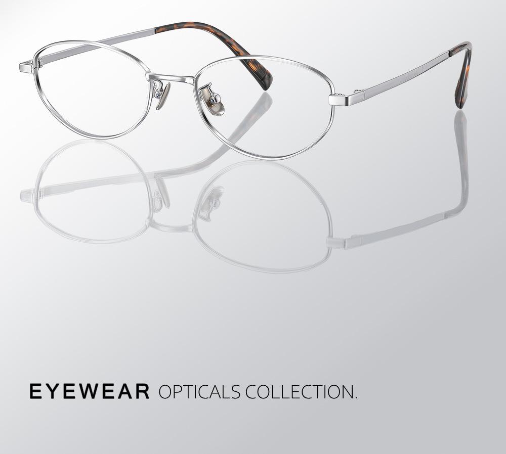 Old Money Retro Cat Eye Titanium Glasses for Women - Square/Round Face Myopia Frames (Style 30920)