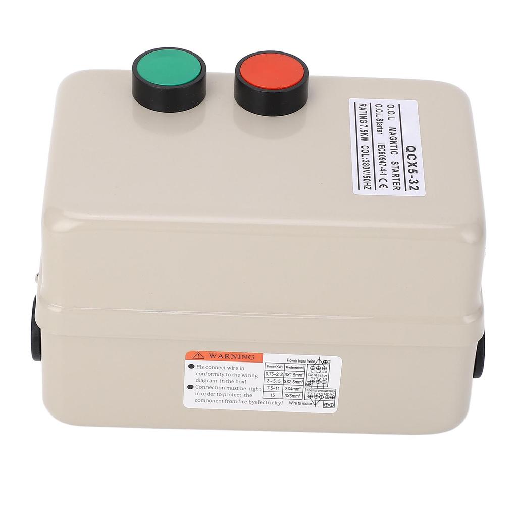 Magnetisk elektrisk motorstarter kontrollbryter 7,5KW 3HK 3-faset 380V 20‑32A