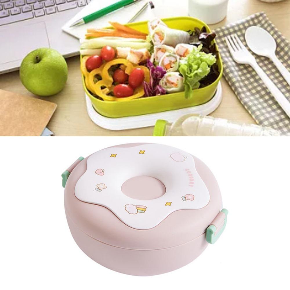 Plastic Lunch Storage Container 1000ml Thermal Lunch Box Practical Food Container  For Travel