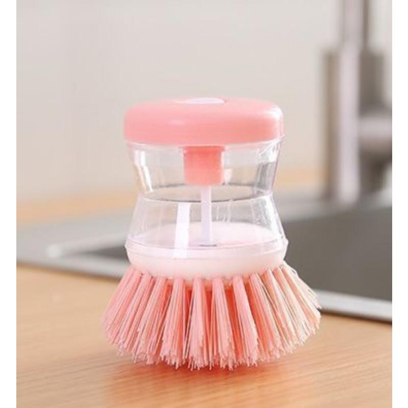 Kuchyňský kartáč Mycí nástroj New Pan Dish Bowl Dlaňový kartáč Dávkování mýdla