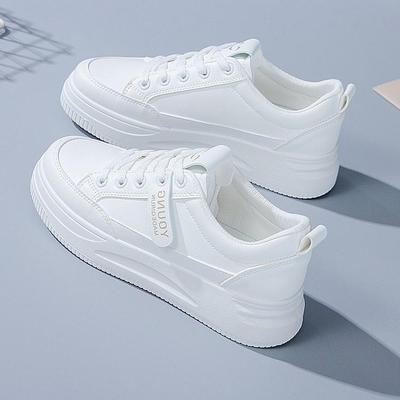 Women's Tennis Sports Running Shoes Spring Autumn New Casual Sports Shoes Women Casual Sneakers Thick Sole Lace-up Sports Shoes
