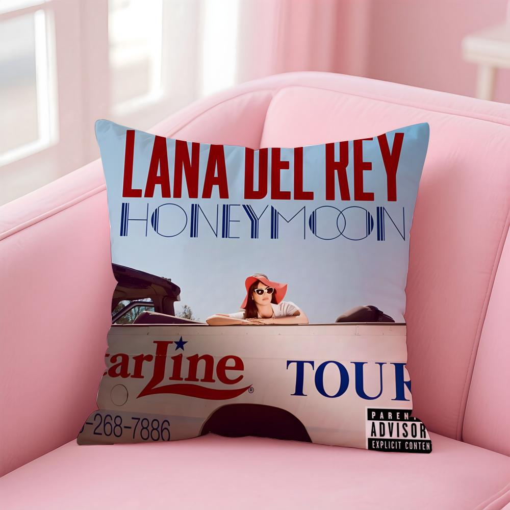 Singer Music Lana Del ReyR Cushion Cover Pillow Case Soft Skin Friendly Fabric  Concealed Zipper